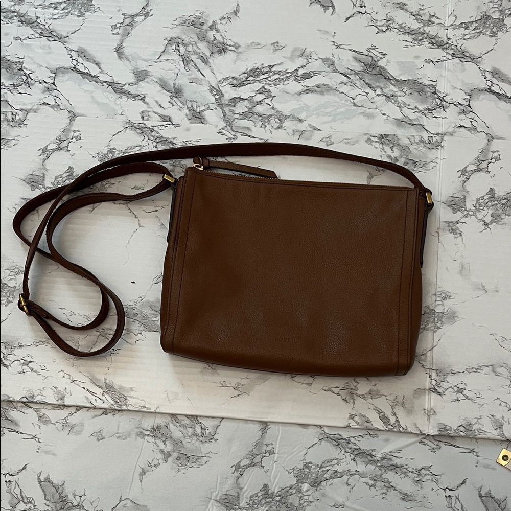 Fossil Brown Crossbody Bag